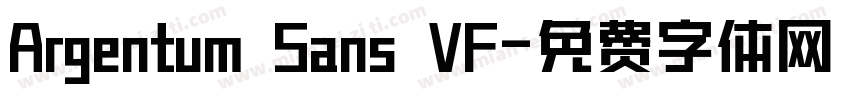 Argentum Sans VF字体转换